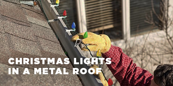 Hanging Christmas Lights On a Metal Roof